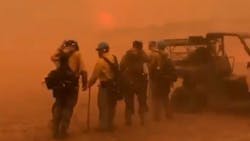 Colorado firefighters faced high winds over the weekend while battling the Cameron Peak Fire in Larimer County. Colorado firefighters faced high winds over the weekend while battling the Cameron Peak Fire in Larimer County.