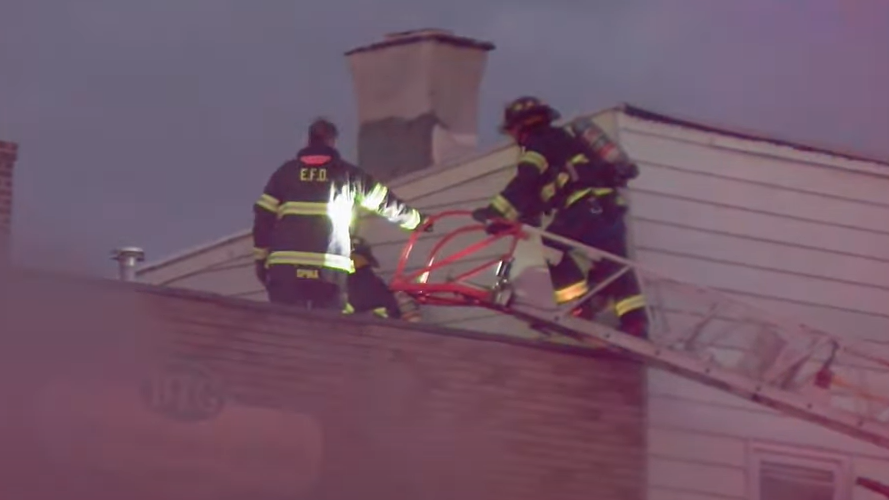 As many as 100 firefighters responded to a structure blaze in Elizabeth on Monday that killed two young girls.
