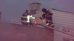 As many as 100 firefighters responded to a structure blaze in Elizabeth on Monday that killed two young girls. As many as 100 firefighters responded to a structure blaze in Elizabeth on Monday that killed two young girls.