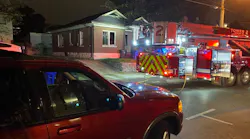 A Lexington, KY, firefighter was injured after a fall down attic stairs during a residential blaze early Monday.
