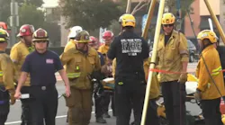 Orange County, CA, Anaheim and Orange firefighters rescued a man Monday who had been trapped in a storm drain for four days.