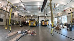 The newly built Portage, MI, Fire Station No. 2 comes with a four-door apparatus bay, as well as unique components that allow year-round training for firefighters.