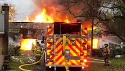 Crews from eight fire departments worked for eight hours to extinguish a large blaze that broke out at a barn filled with dry hay in northeast Webster Township, MI, in Washtenaw County on Wednesday.