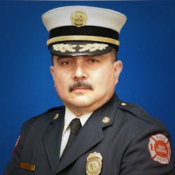 East Chicago, IN, Fire Chief Anthony Serna. East Chicago, IN, Fire Chief Anthony Serna.