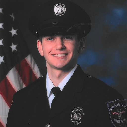 South Holland, IL, firefighter Dylan Cunningham.