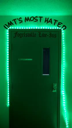 The sign 'UMT's Most Hated' hangs above the sleeping quarters at the Fogelsville, PA, Volunteer Fire Company because the volunteers are the first to arrive on a scene before anyone else. The sign 'UMT's Most Hated' hangs above the sleeping quarters at the Fogelsville, PA, Volunteer Fire Company because the volunteers are the first to arrive on a scene before anyone else.