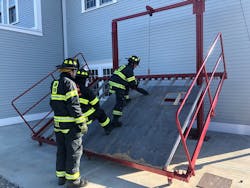 As a fire chief, your job should focus on developing and supporting an environment in which your first-line supervisors are provided the resources that are necessary to ensure that the daily investment that they deliver to their subordinates leads to high levels of company morale, competency, efficiency and expertise. This can include involvement in finding the funding for the purchase of state-of-the-art-training props, such as this roof ventilation prop that’s being used by Brewster, MA, Fire Rescue firefighters. As a fire chief, your job should focus on developing and supporting an environment in which your first-line supervisors are provided the resources that are necessary to ensure that the daily investment that they deliver to their subordinates leads to high levels of company morale, competency, efficiency and expertise. This can include involvement in finding the funding for the purchase of state-of-the-art-training props, such as this roof ventilation prop that’s being used by Brewster, MA, Fire Rescue firefighters.