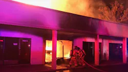 Firefighters from three fire departments responded to the Thanksgiving morning fire.