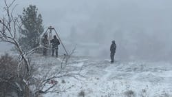 Billings, MT, firefighters battled strong winds, snow and ice as they rescued a woman on a rock ledge who was injured after an apparent fall Sunday in the Rimrocks area. Billings, MT, firefighters battled strong winds, snow and ice as they rescued a woman on a rock ledge who was injured after an apparent fall Sunday in the Rimrocks area.