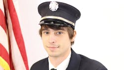 Lt. David Barr of Tunxis, CT, Hose Company No. 1. Lt. David Barr of Tunxis, CT, Hose Company No. 1.