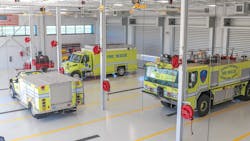 Greenville-Spartanburg, SC, International Airport has opened its $9.5 million, 24,000-square-foot rescue-fire station. Greenville-Spartanburg, SC, International Airport has opened its $9.5 million, 24,000-square-foot rescue-fire station.