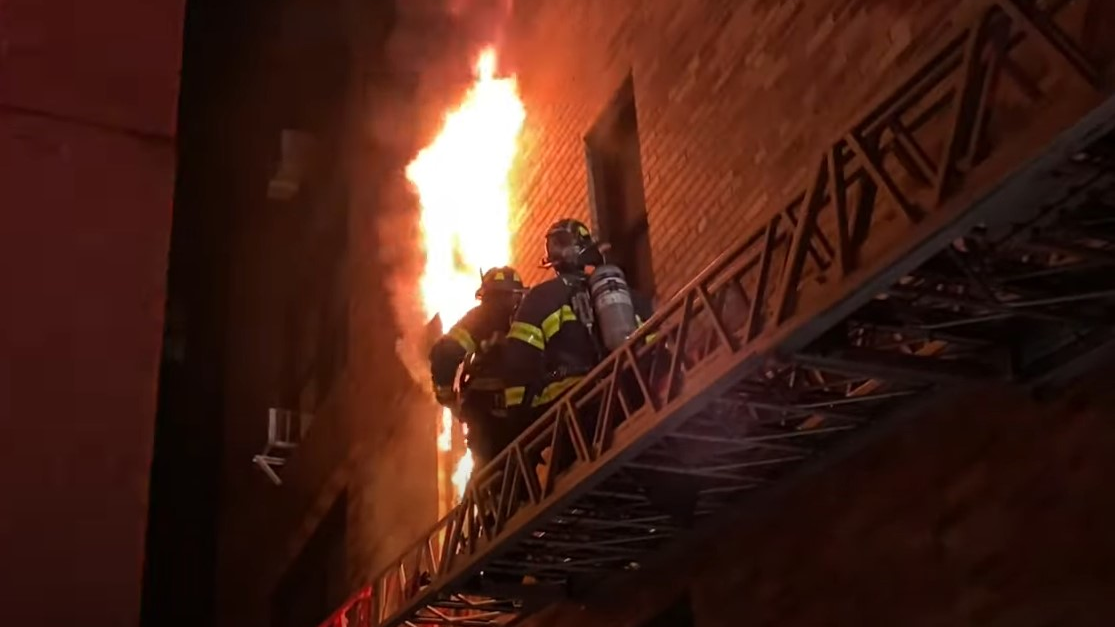 Five FDNY firefighters were among 12 people injured during a two-alarm blaze at an apartment building on Manhattan's Upper West Side early Thursday.