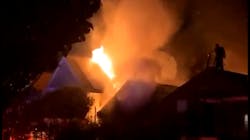 A San Francisco firefighter was injured battling a three-alarm garage fire in the Noe Valley neighborhood early Wednesday. A San Francisco firefighter was injured battling a three-alarm garage fire in the Noe Valley neighborhood early Wednesday.