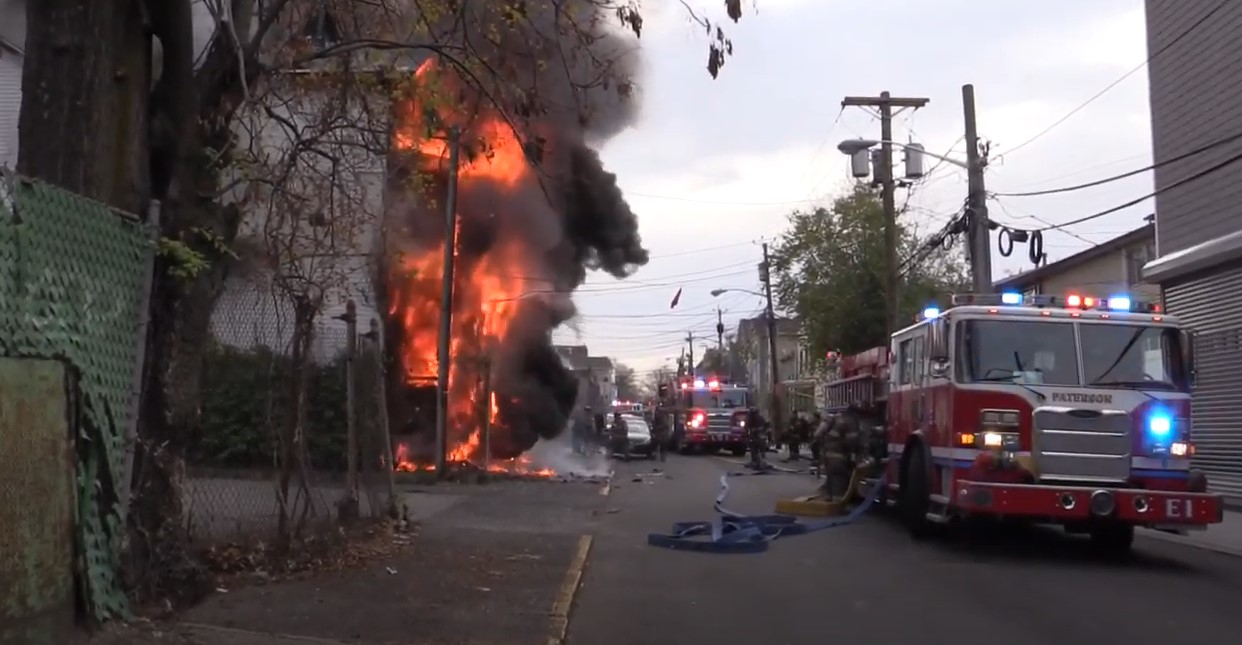 Paterson Vacant Building 2 Alarm Arson (nj)