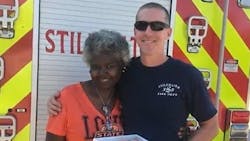 Stillwater, OK, firefighter Randy Blake (left) has COVID-19 and is on life support at a Tulsa hospital Stillwater, OK, firefighter Randy Blake (left) has COVID-19 and is on life support at a Tulsa hospital