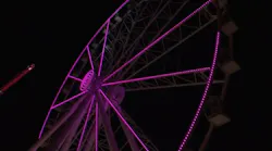 Firefighters rescued six passengers who were stranded for several hours more than 180 feet in the air when the SkyWheel ride at Pier Park in Panama City Beach, FL, stopped working following a power outage late Thursday.