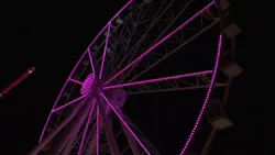 Firefighters rescued six passengers who were stranded for several hours more than 180 feet in the air when the SkyWheel ride at Pier Park in Panama City Beach, FL, stopped working following a power outage late Thursday.