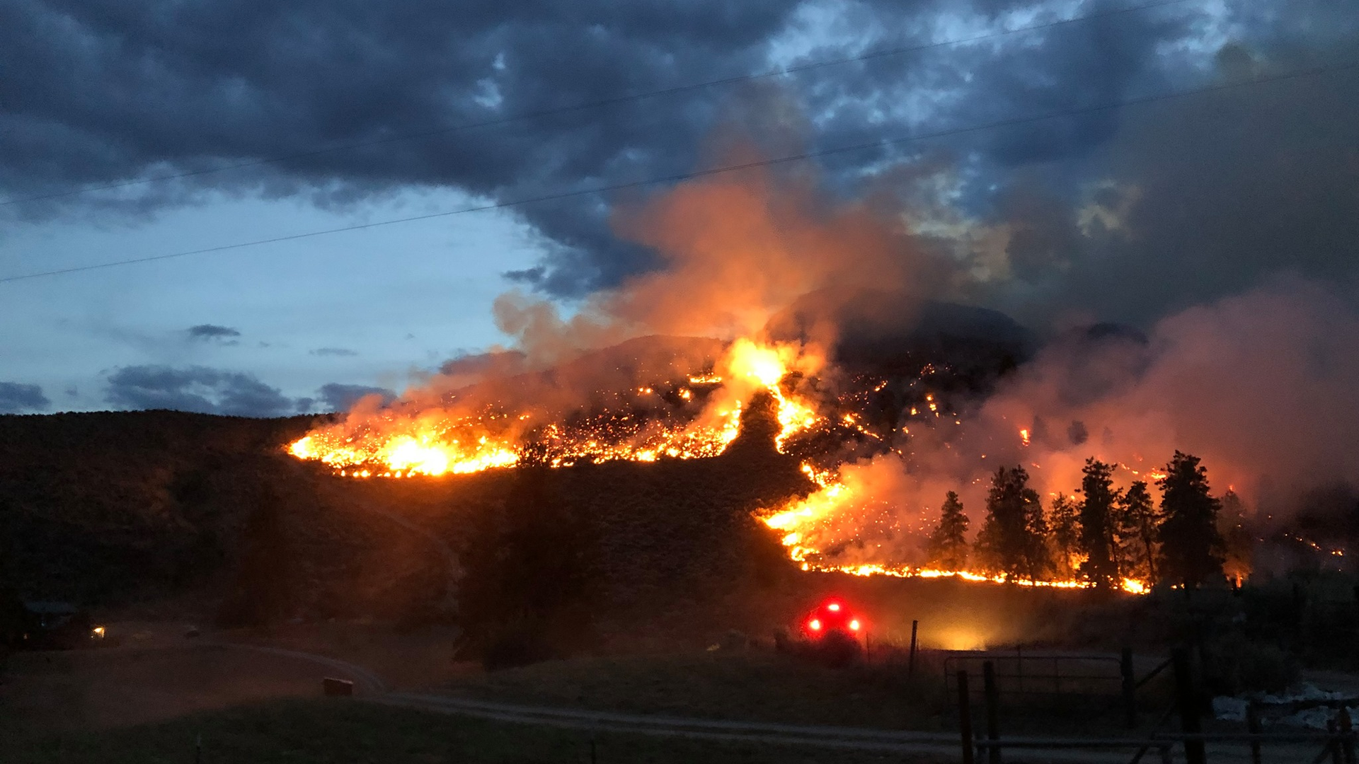 The Swanson Mill Fire burned through Okanogan County, WA, in 2019.