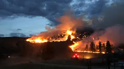 The Swanson Mill Fire burned through Okanogan County, WA, in 2019.