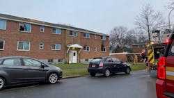 A fire damaged part of the Grant Village Apartments complex early Tuesday in the Eastwood neighborhood of Syracuse, NY. A fire damaged part of the Grant Village Apartments complex early Tuesday in the Eastwood neighborhood of Syracuse, NY.
