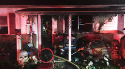 A Virginia Beach, VA, firefighter and a resident were among those injured during a house blaze in the city's Windsor Woods neighborhood late Thursday.