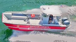 Lake Assault Boats has delivered this custom 26-foot fire and rescue craft to the Bartow County Fire Department located in Northwest Georgia. The vessel is serving on Lake Allatoona, the state’s busiest lake, located 30 miles north of Atlanta. Lake Assault Boats has delivered this custom 26-foot fire and rescue craft to the Bartow County Fire Department located in Northwest Georgia. The vessel is serving on Lake Allatoona, the state’s busiest lake, located 30 miles north of Atlanta.