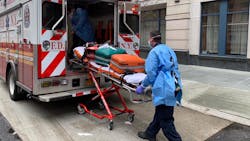 FDNY firefighters and EMS personnel will be among the first to get the vaccine but they are not required to. FDNY firefighters and EMS personnel will be among the first to get the vaccine but they are not required to.