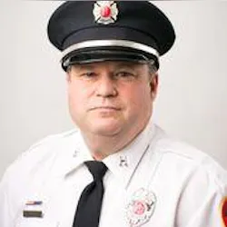 New Michigan City, IN, Fire Chief Doug Legault. New Michigan City, IN, Fire Chief Doug Legault.