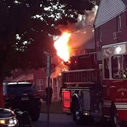 An East Haven, CT, firefighter suffered a severe arm injury during an apartment blaze Wednesday. An East Haven, CT, firefighter suffered a severe arm injury during an apartment blaze Wednesday.