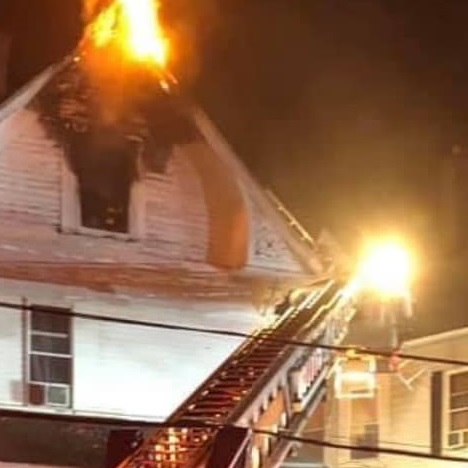 A Hartford, CT, firefighter suffered a medical emergency while battling a house fire Saturday in the city's Frog Hollow section.