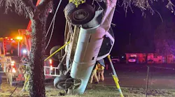 Parker County, TX, Emergency Services District 1 firefighters handled an unusual vehicle extrication late Tuesday.