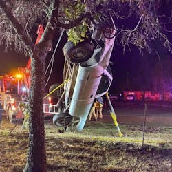 Parker County, TX, Emergency Services District 1 firefighters handled an unusual vehicle extrication late Tuesday.