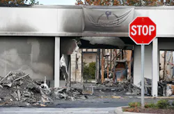 Firefighters worked for two hours to bring the fire under control and remained on scene for six hours.