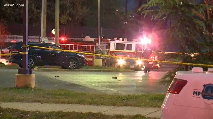 A D.C. firefighter was shot while treating a shooting victim Sunday afternoon.