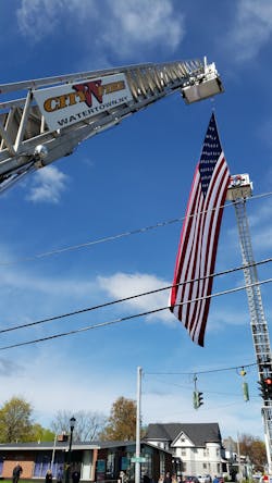 When using large flags, the weight of the flag itself combined with the effects of even minor wind can make controlling the flag by hand difficult. When using large flags, the weight of the flag itself combined with the effects of even minor wind can make controlling the flag by hand difficult.