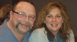 Norton, OH, Fire Chief Mike Schultz and his wife Karla.