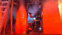 A Boston firefighter was injured battling a two-alarm residential fire early Wednesday. A Boston firefighter was injured battling a two-alarm residential fire early Wednesday.