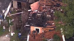 A firefighter was injured in the aftermath of a natural gas leak explosion and fire at a Bradenton, FL, home Thursday.