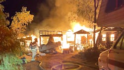 CAL FIRE firefighters battled a fire that destroyed a house and displaced two people north of Campo on Wednesday. CAL FIRE firefighters battled a fire that destroyed a house and displaced two people north of Campo on Wednesday.
