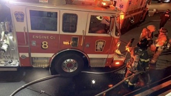 An argument erupted between D.C. Fire & EMS and Bladensburg, MD, Volunteer Fire Department firefighters at the scene of a fiery two-vehicle accident Saturday.