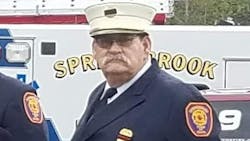 Spring Brook, NY, Fire District No. 1 Fire Police Capt. Donald E. Trzepacz Sr., 67.