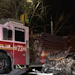 Four FDNY firefighters and two civilians were injured in an accident between an apparatus and a livery cab in the Melrose section of the Bronx early Wednesday.