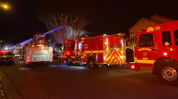 Five CAL FIRE/Riverside County firefighters and two civilians were injured during a residential fire in Indio early Tuesday.