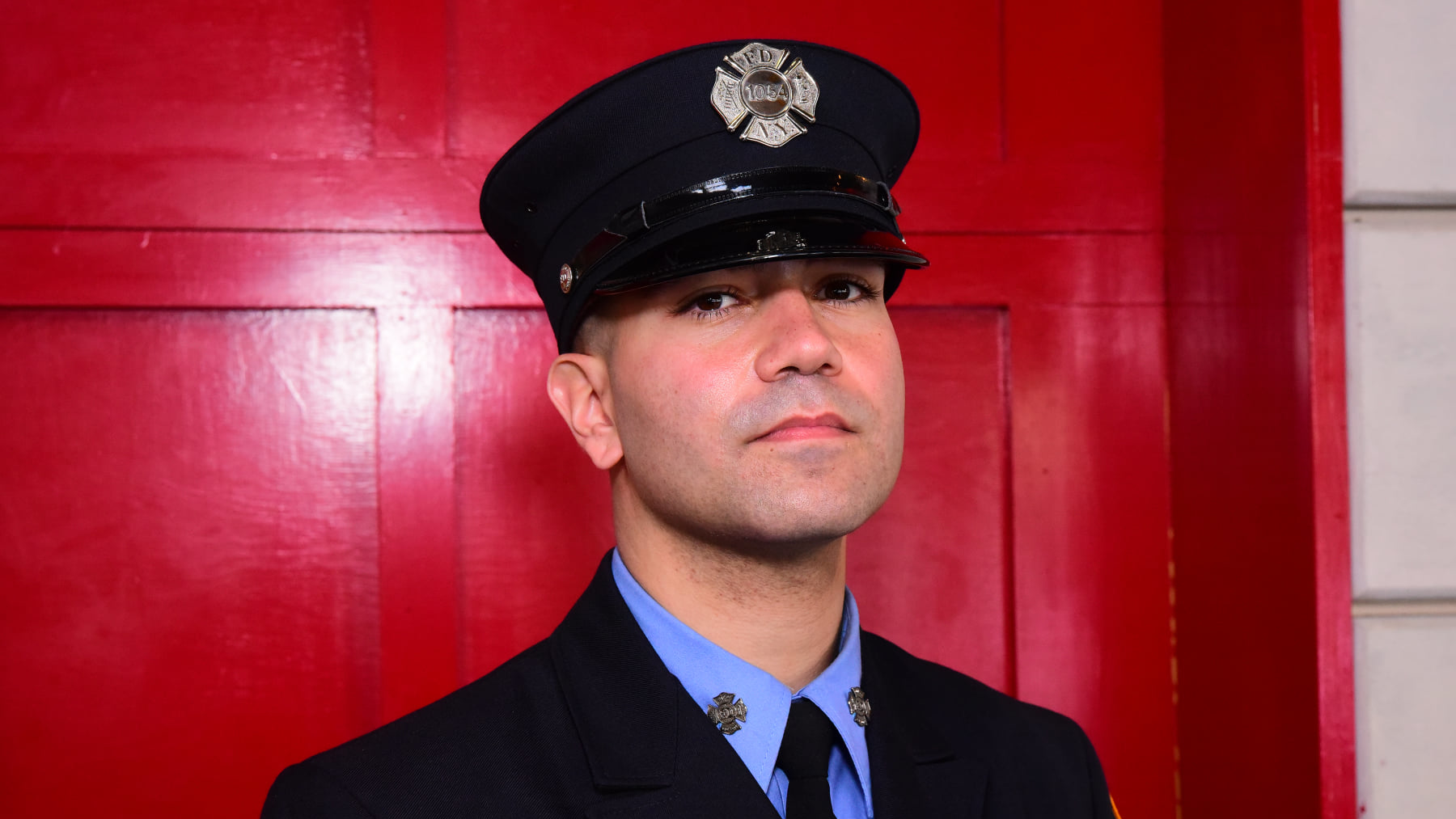 Probationary FDNY firefighter Royce Engeldrum.