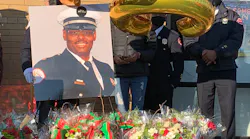 Friends, family and former colleagues gathered on Dec. 10, 2020, to honor retired Chicago firefighter Dwain Williams, who was shot and killed in a carjacking a week earlier.