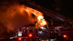 The scene as the wall of the 2 1/2-story home collapsed in Rochester early Sunday. The scene as the wall of the 2 1/2-story home collapsed in Rochester early Sunday.