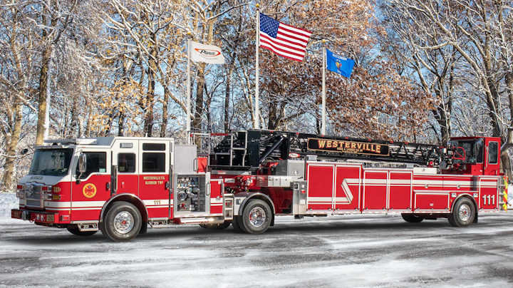 Delivery: Westerville, OH, Tiller Aerial | Firehouse