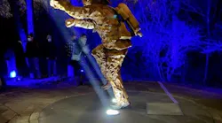 The 'Ladder of Light' sculpture was unveiled Tuesday on the 50th anniversary of the apparatus crash that killed three Naperville, IL, firefighters.