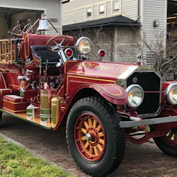 Retired Mount Vernon, WA, firefighters spent about 150 hours to restore the department's vintage American LaFrance engine for the vehicle's 100th birthday.