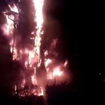 A Rochester, NY, firefighter suffered burns to his upper body during a residential fire Friday.